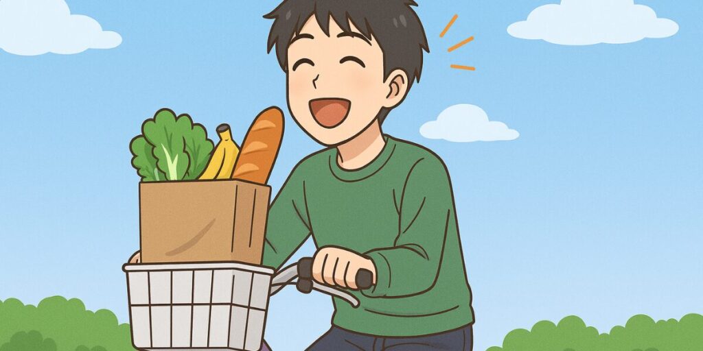 普段の生活は自転車で十分