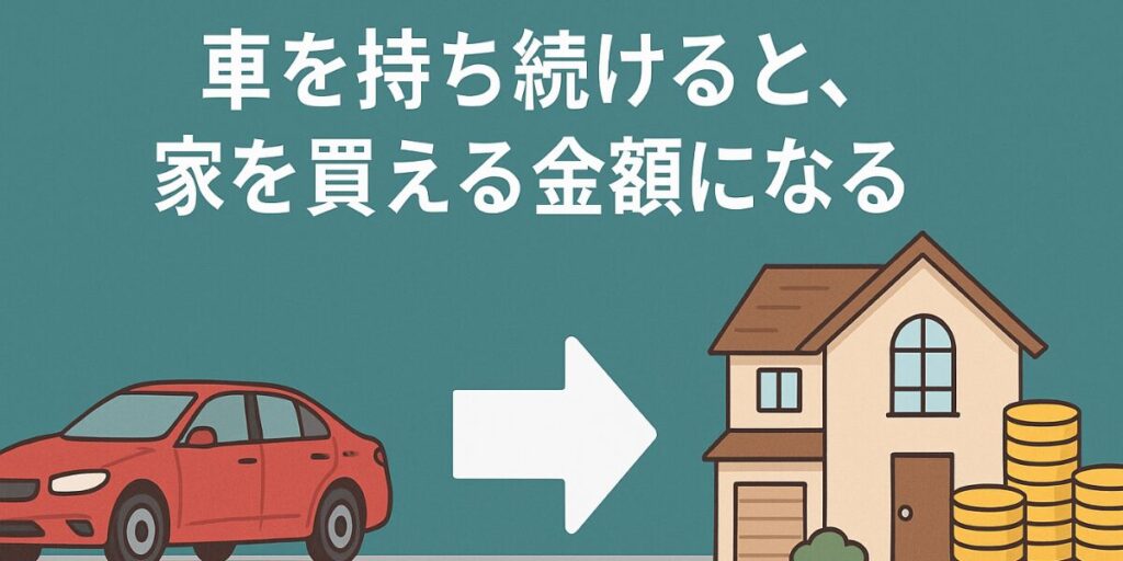 車を持ち続けると家が買える金額になる