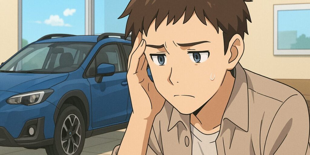 車を持つか悩んでいる画像