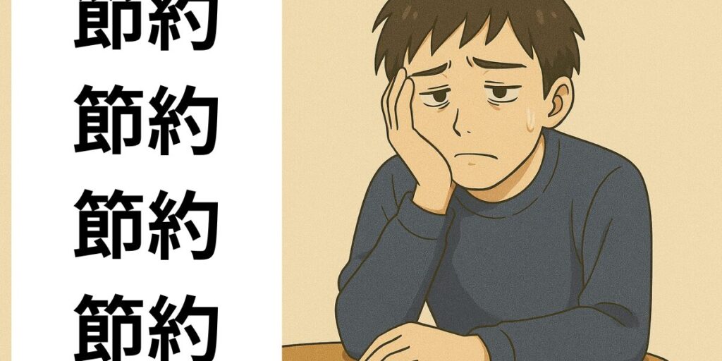 節約を意識し過ぎない
