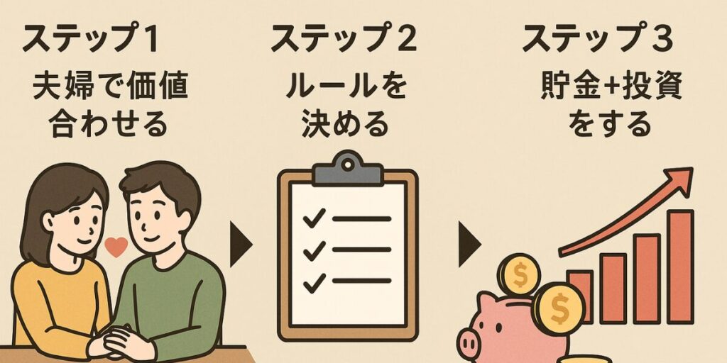 資産形成の3ステップ