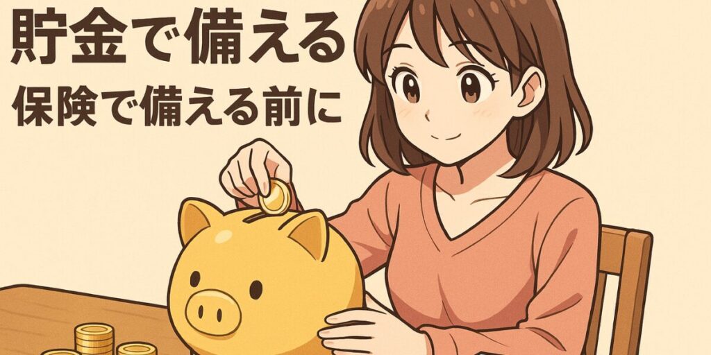 備えたいなら保険ではなく、貯金をベースに考える